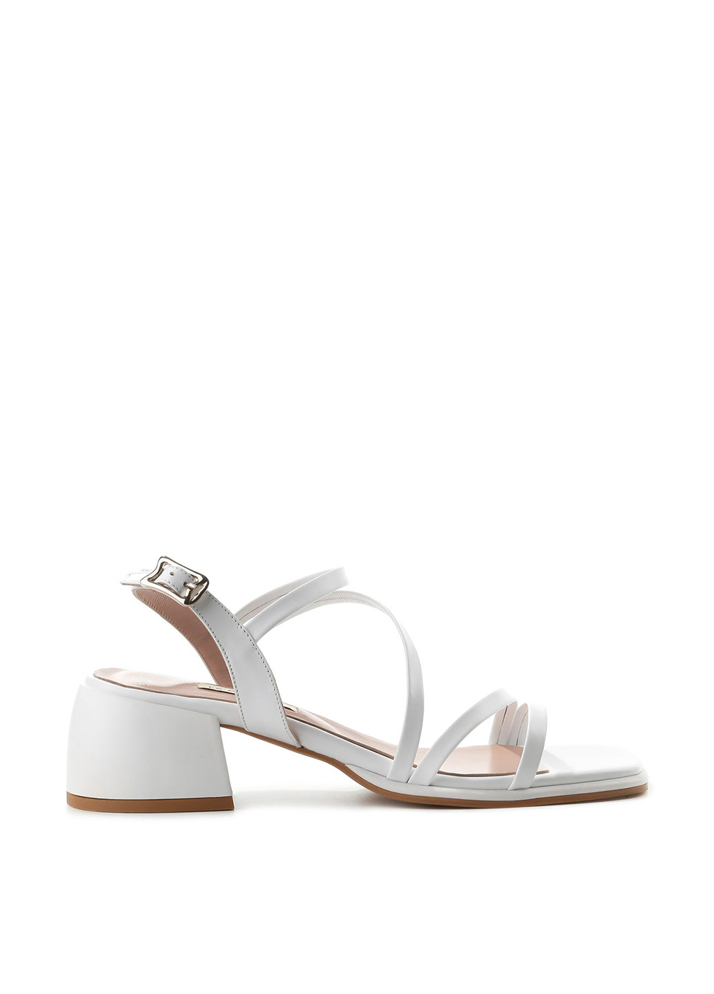 Белые босоножки Le'BERDES с ремешком