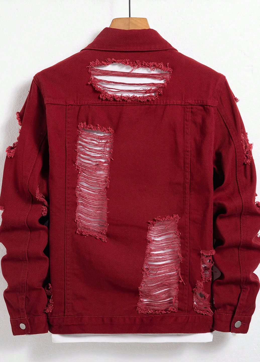 Вишнева демісезонна куртка SHEIN