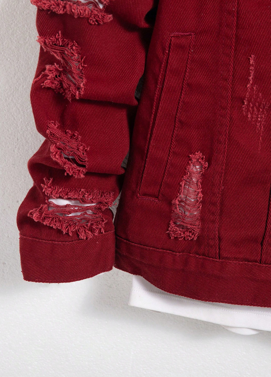 Вишнева демісезонна куртка SHEIN