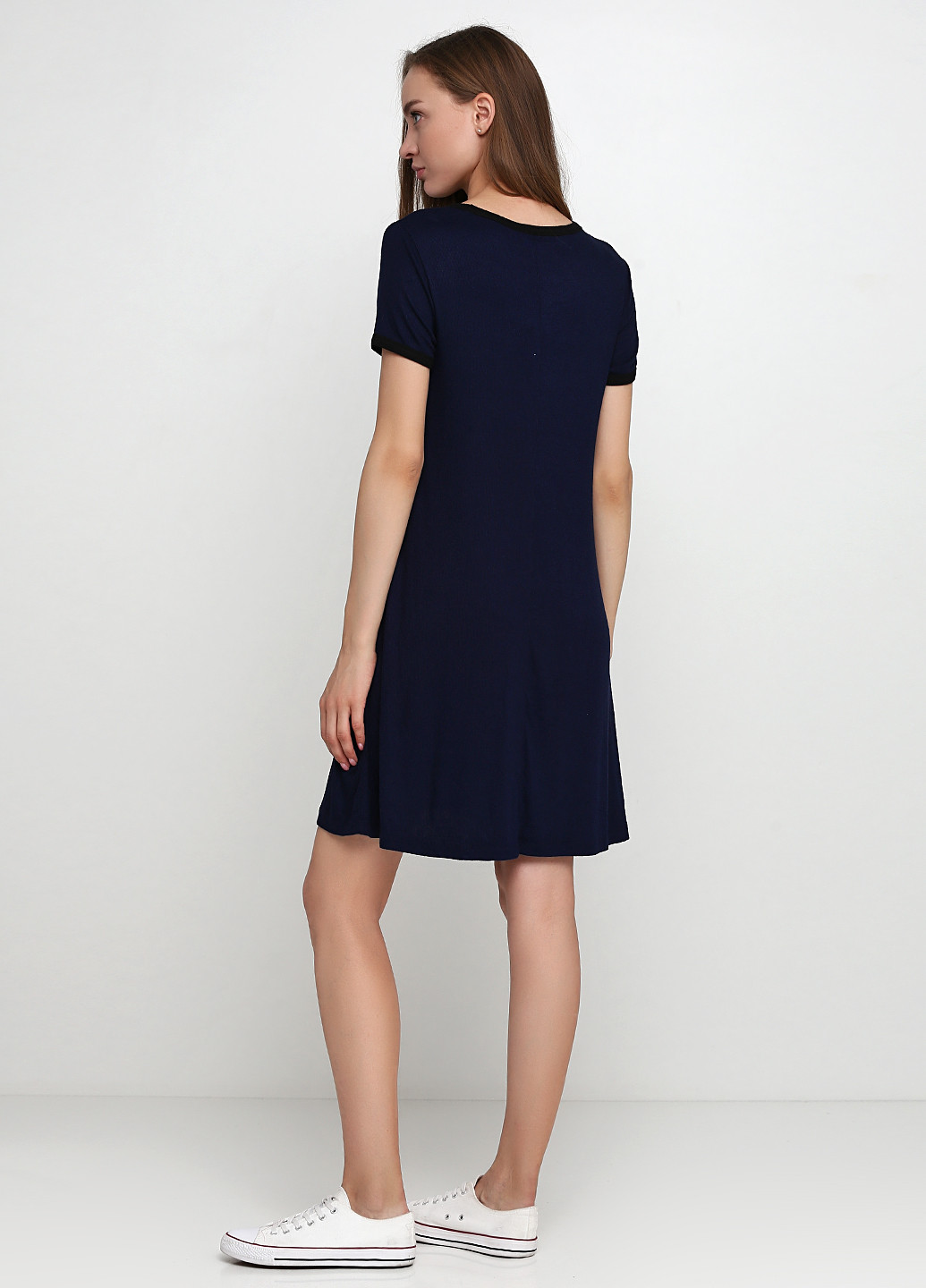 Темно-синя кежуал сукня сукня-футболка Gap однотонна