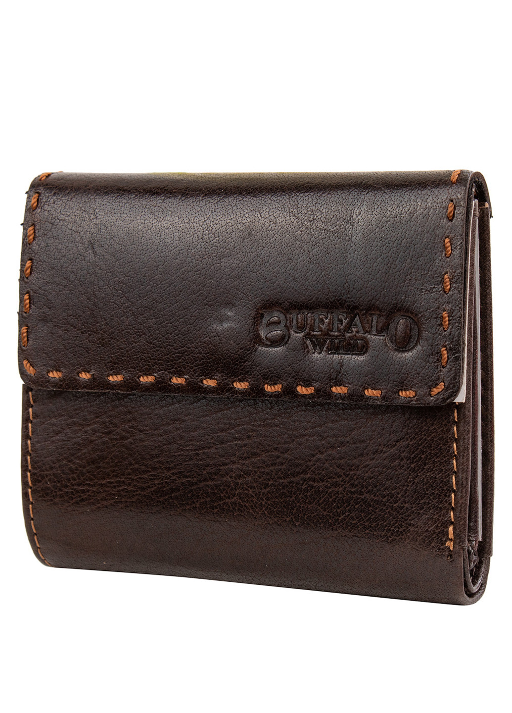 Мужской кожаный кошелек 1х8,5х1,5 см Buffalo Wild (255709256)
