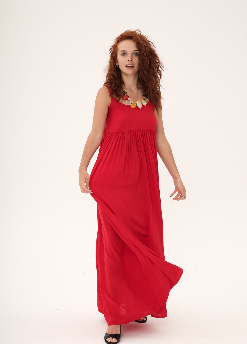 Довгий сарафан із натуральної тканини. INNOE Сарафан (253128731)