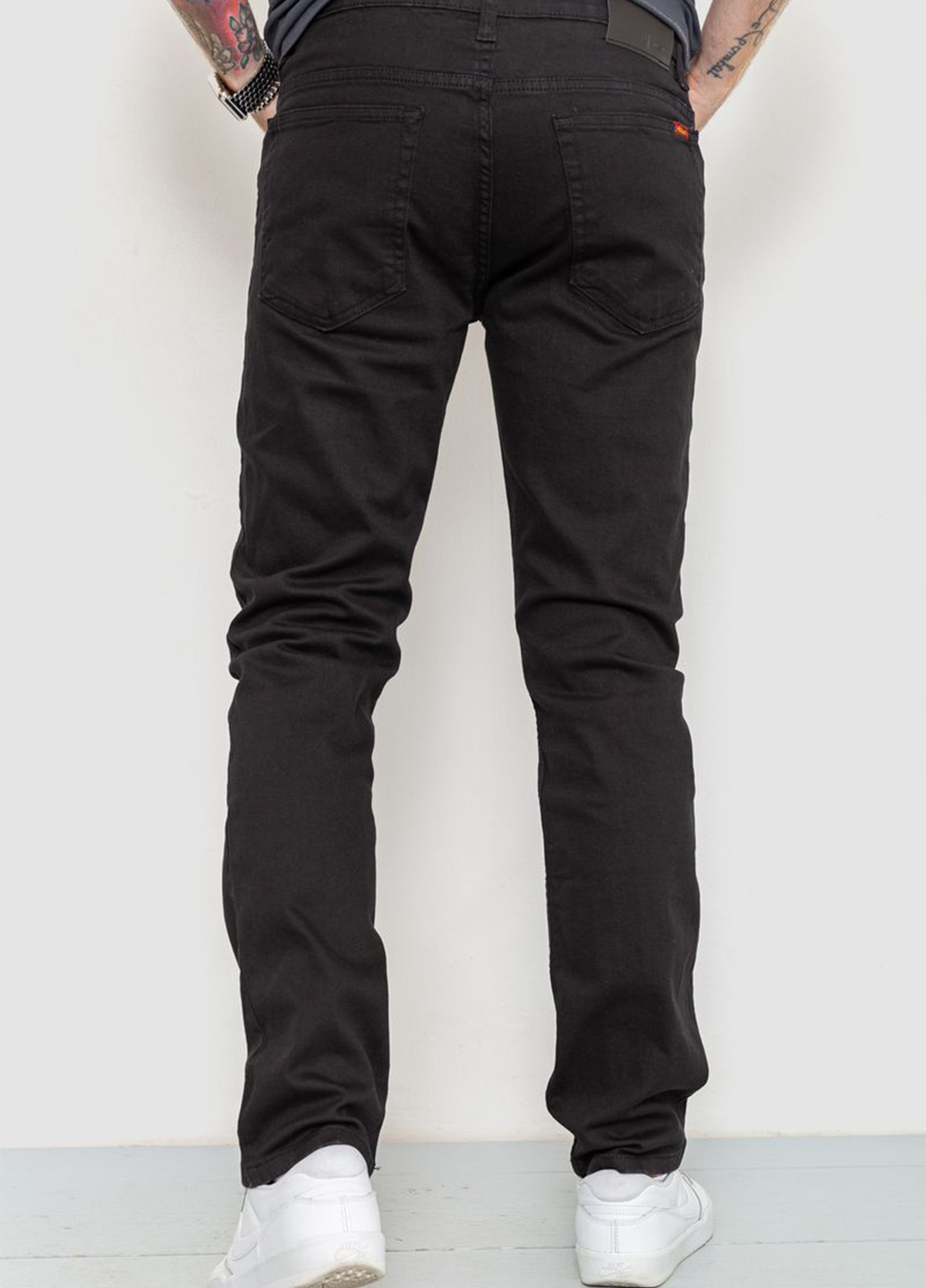 Черные демисезонные слим джинсы Amitex