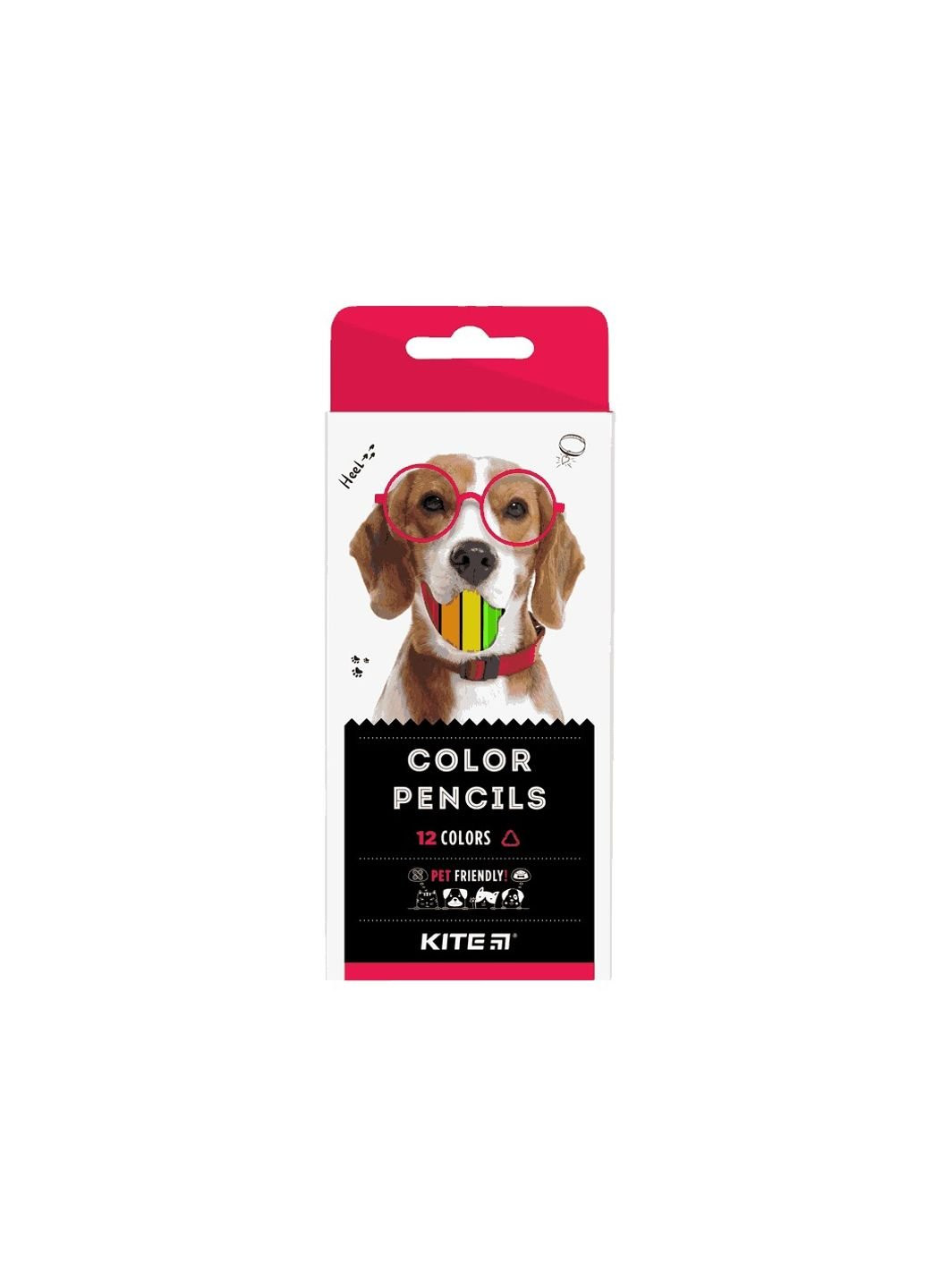Карандаши цветные трехгранные Dogs 12 шт. (K22-053-1) Kite (254066651)