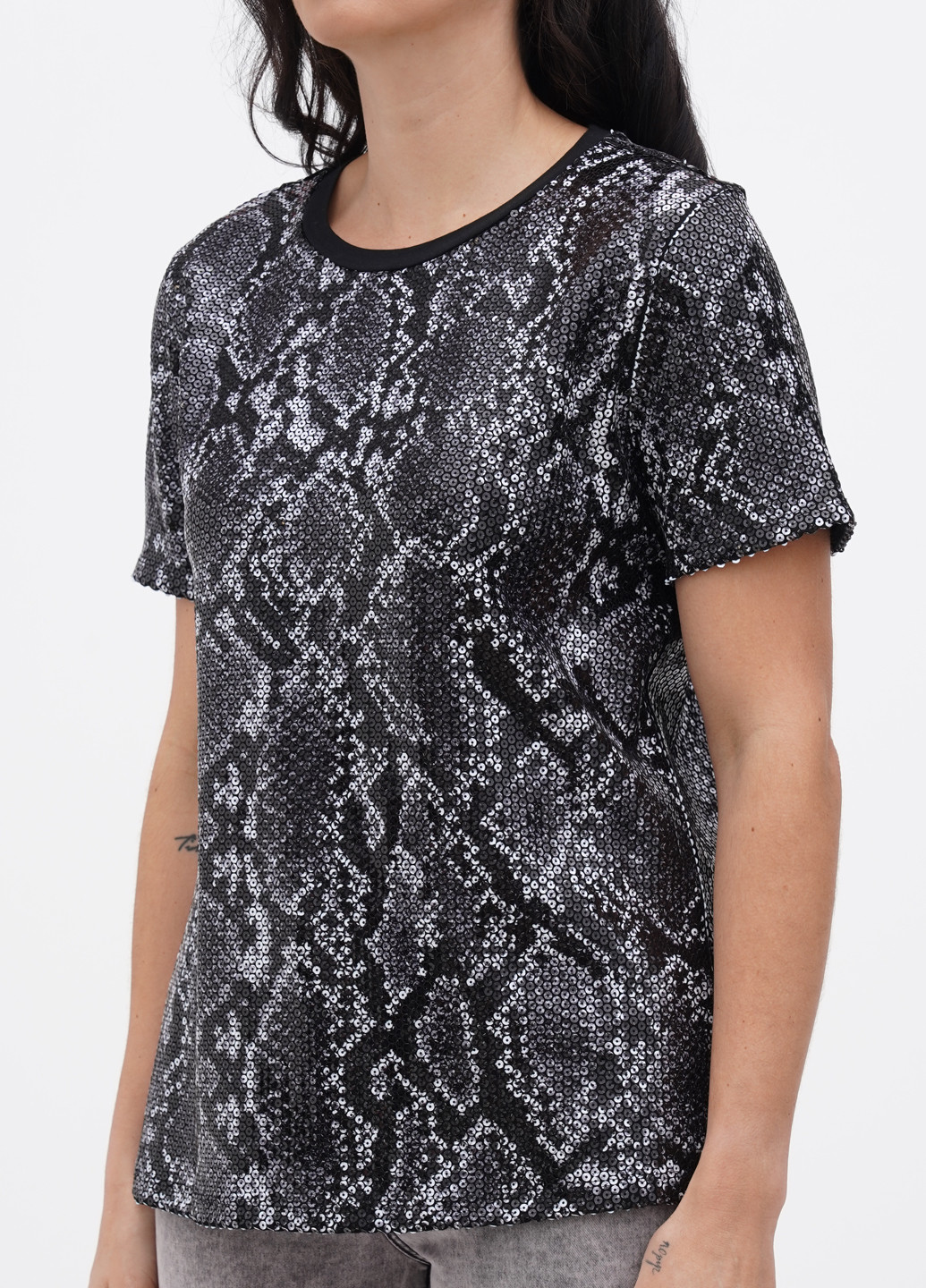 Чорна літня блуза DKNY