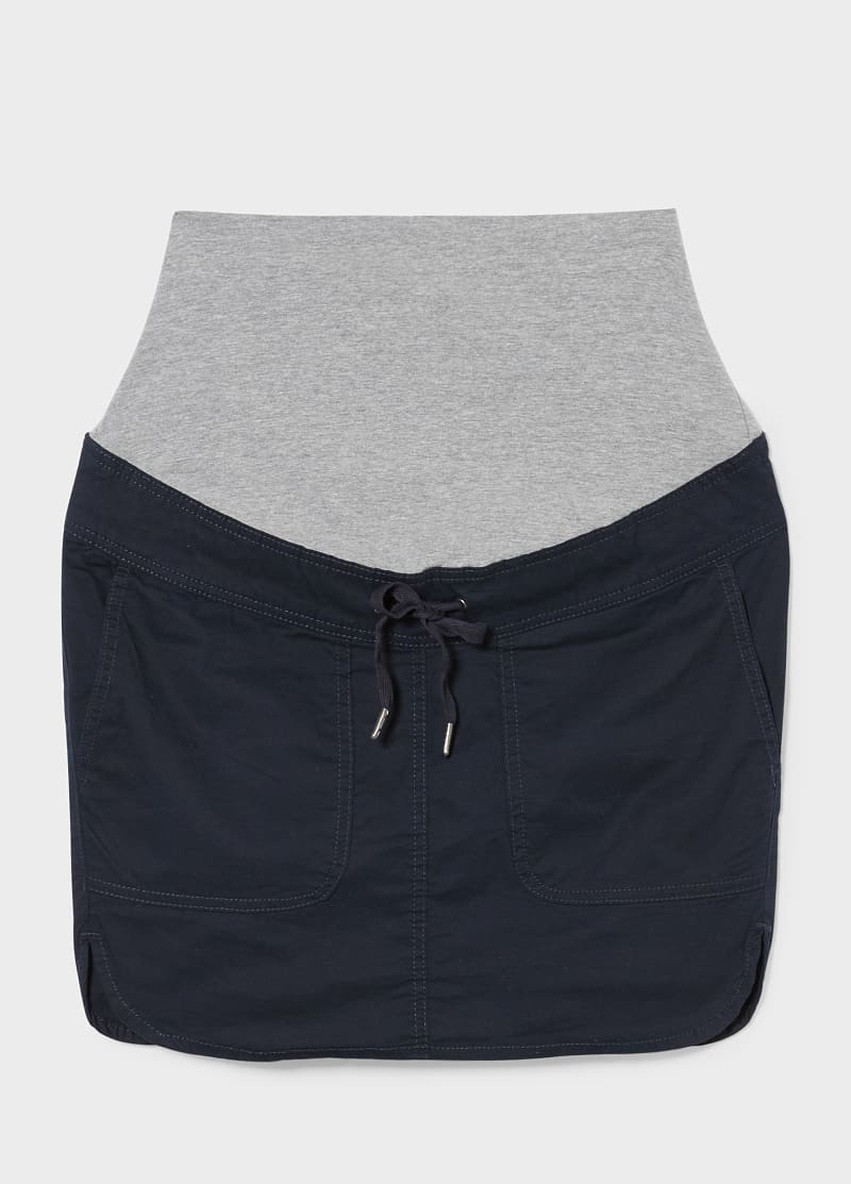 Темно-синяя кэжуал однотонная юбка для беременных C&A