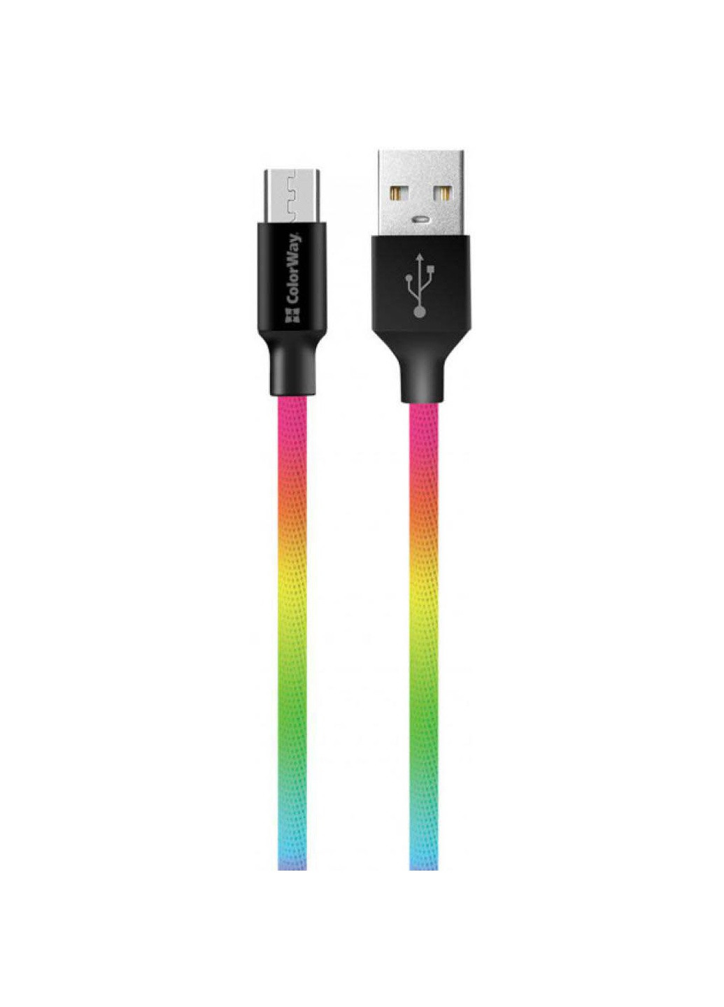 Дата кабель (CW-CBUM017-MC) Colorway usb 2.0 am to micro 5p 1.0m multicolor (239381296)