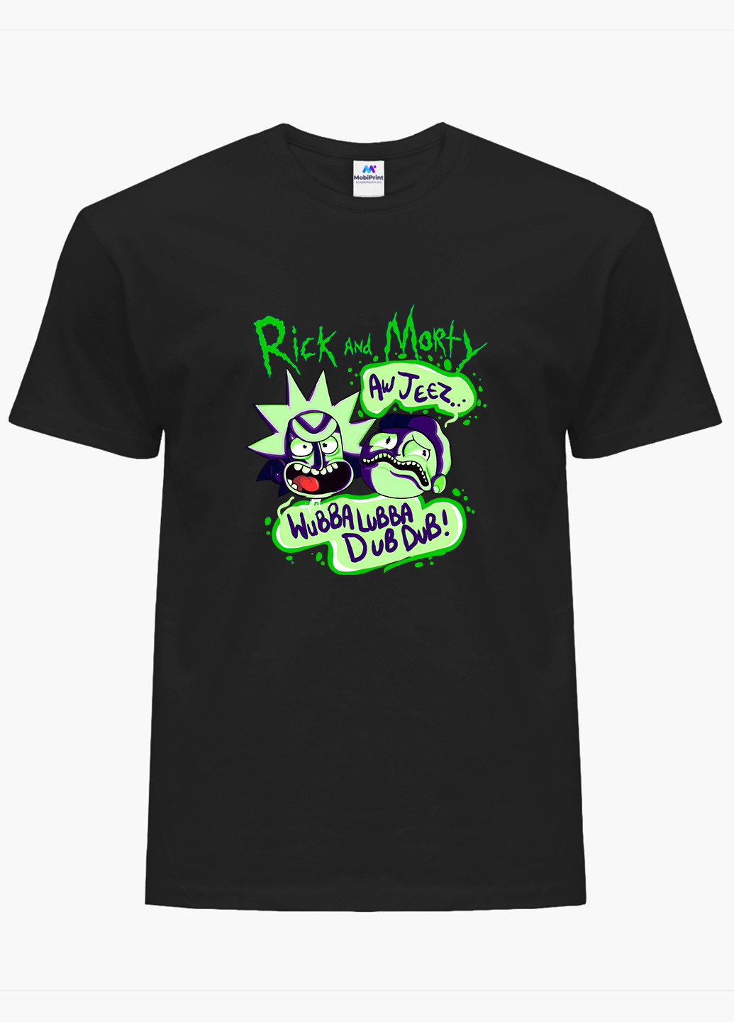 Черная футболка мужская рик санчез рик и морти (rick sanchez rick and morty) (9223-2937-1) xxl MobiPrint