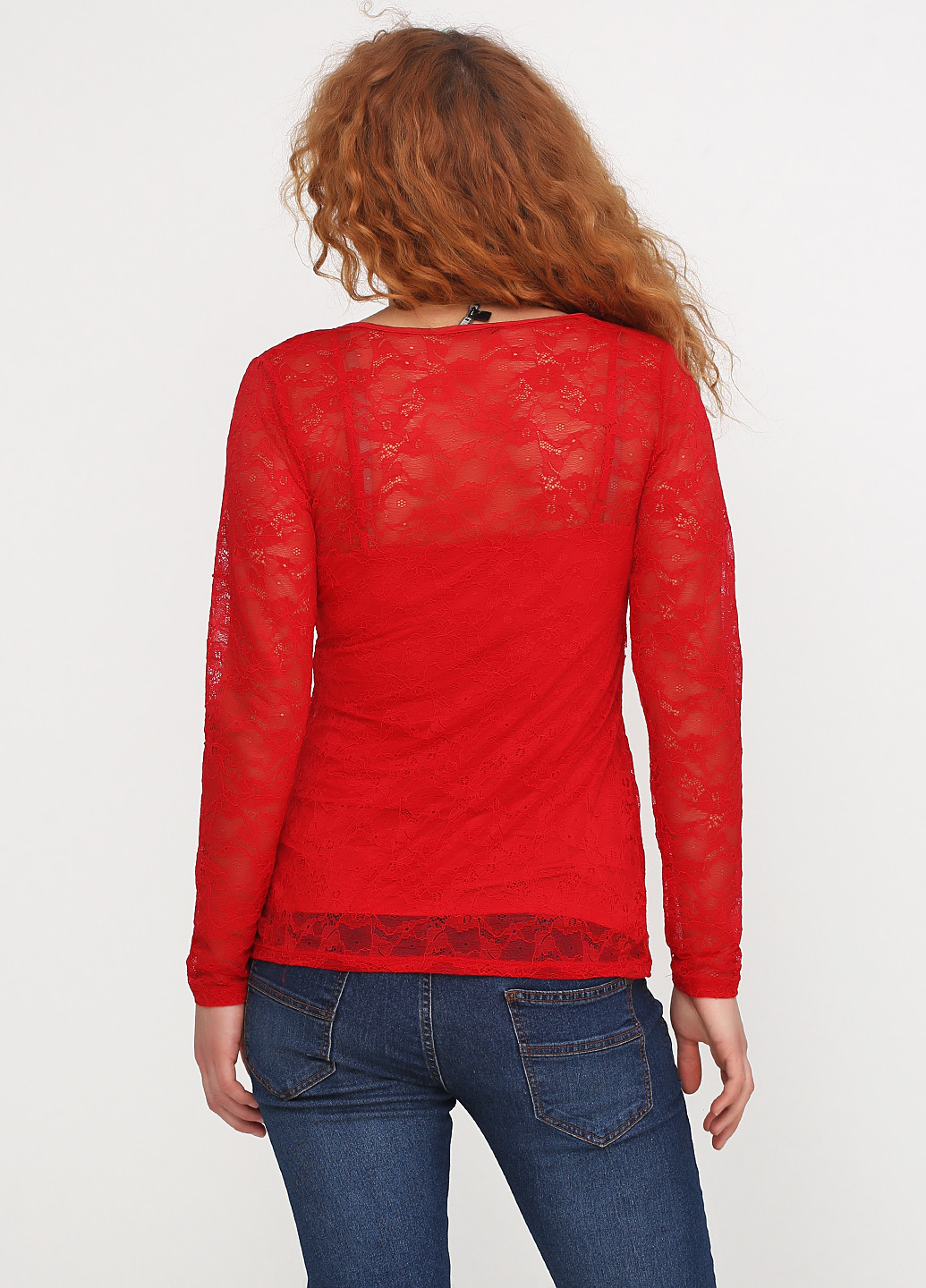 Красная демисезонная блуза Guess