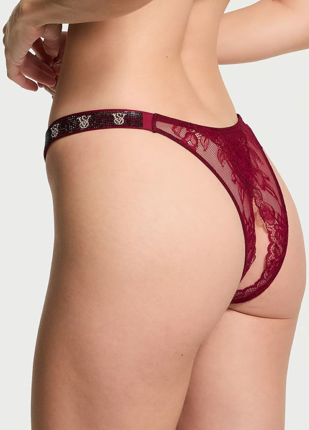 Бордовый демисезонный комплект (бюстгальтер, трусики) Victoria's Secret