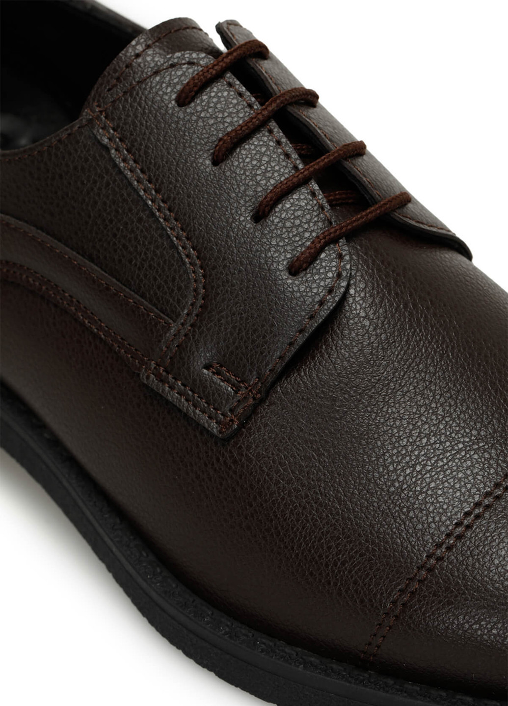 Темно-коричневые кэжуал, классические туфли Polaris на шнурках