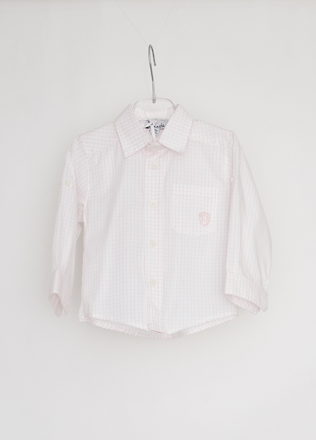 Светло-розовая кэжуал рубашка в полоску Marasil