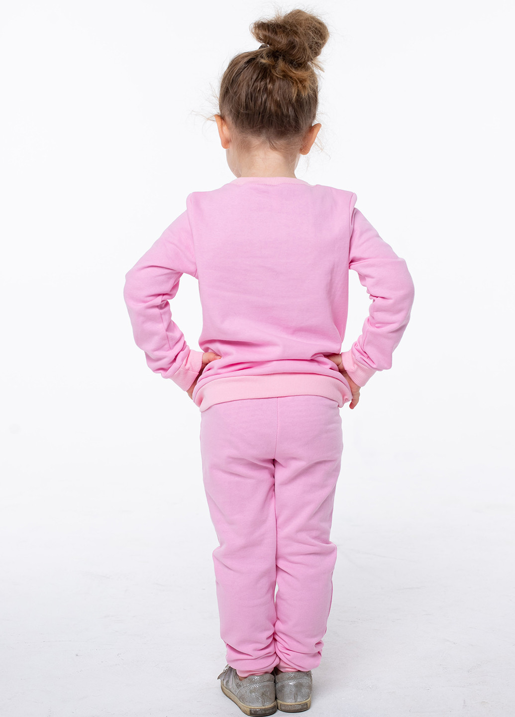 Світло-рожевий демісезонний костюм (світшот, брюки) брючний Vidoli
