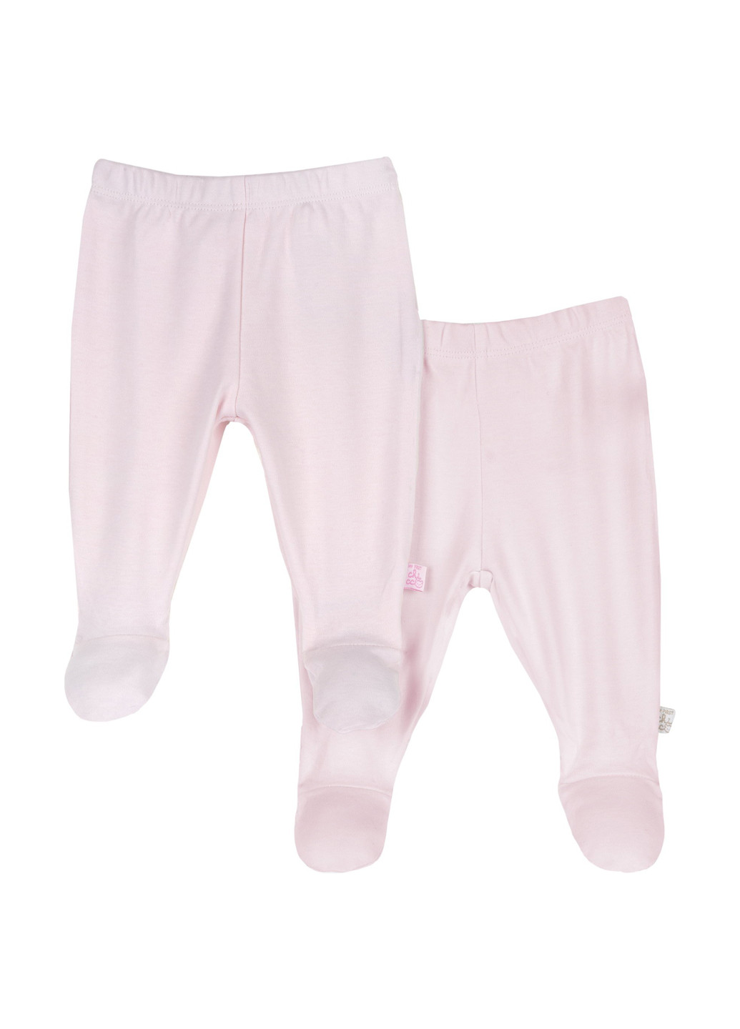Chicco ползунки (2 шт.) однотонный светло-розовый домашний хлопок, трикотаж производство - Китай