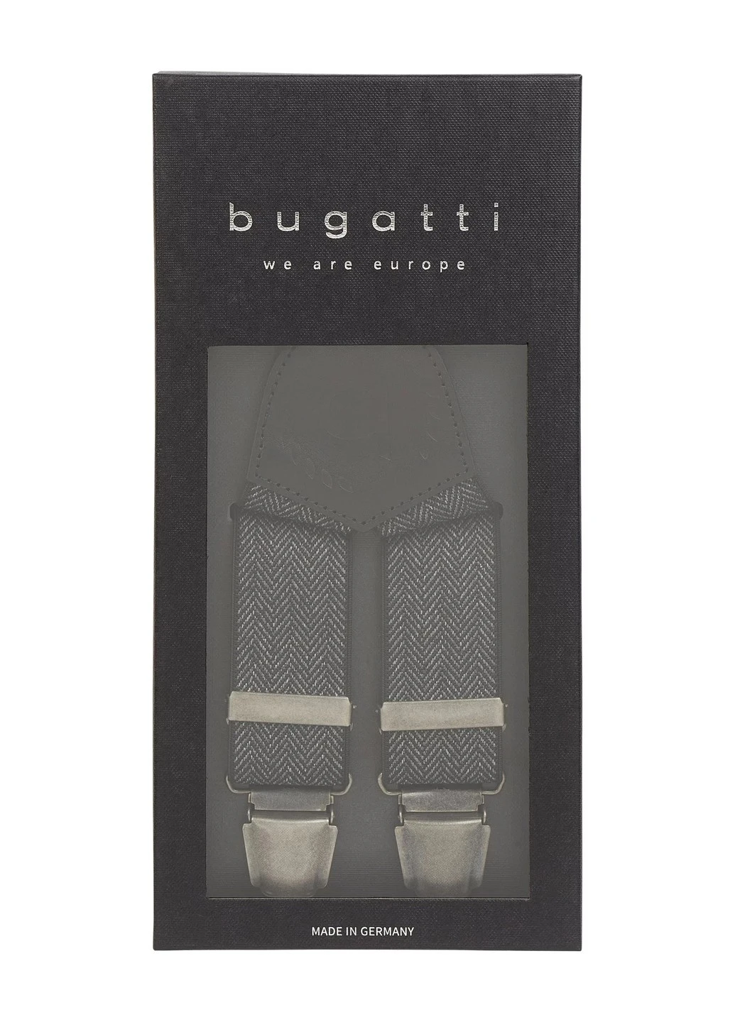 Чоловічі підтяжки Чорні Bugatti (253724155)