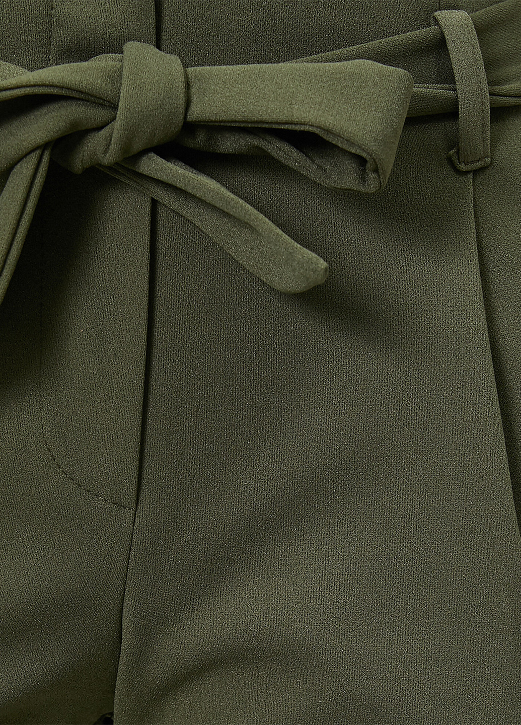 Хаки кэжуал летние каррот, укороченные, зауженные брюки KOTON