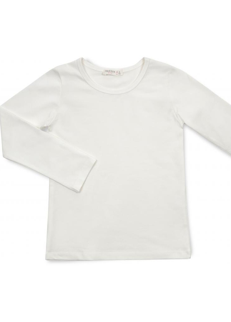 Кофта футболка с длинным рукавом (13806-1-128G-cream) Breeze (202365483)