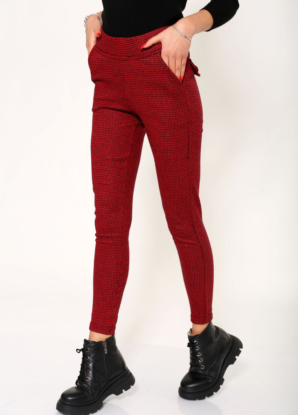 Красные кэжуал демисезонные брюки Ager