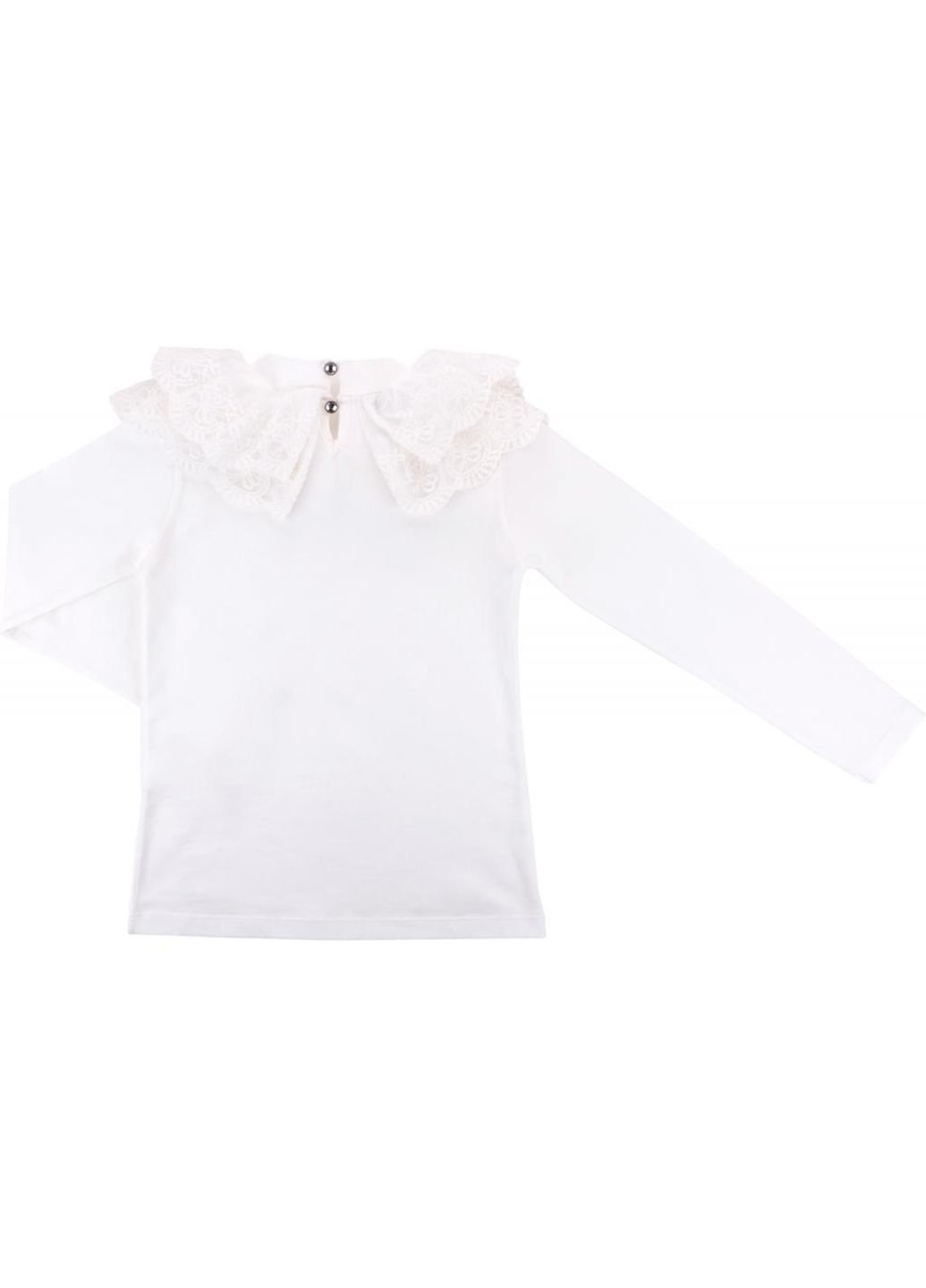 Кофта с оборкой из кружев (9285-152G-beige) Breeze (251313491)