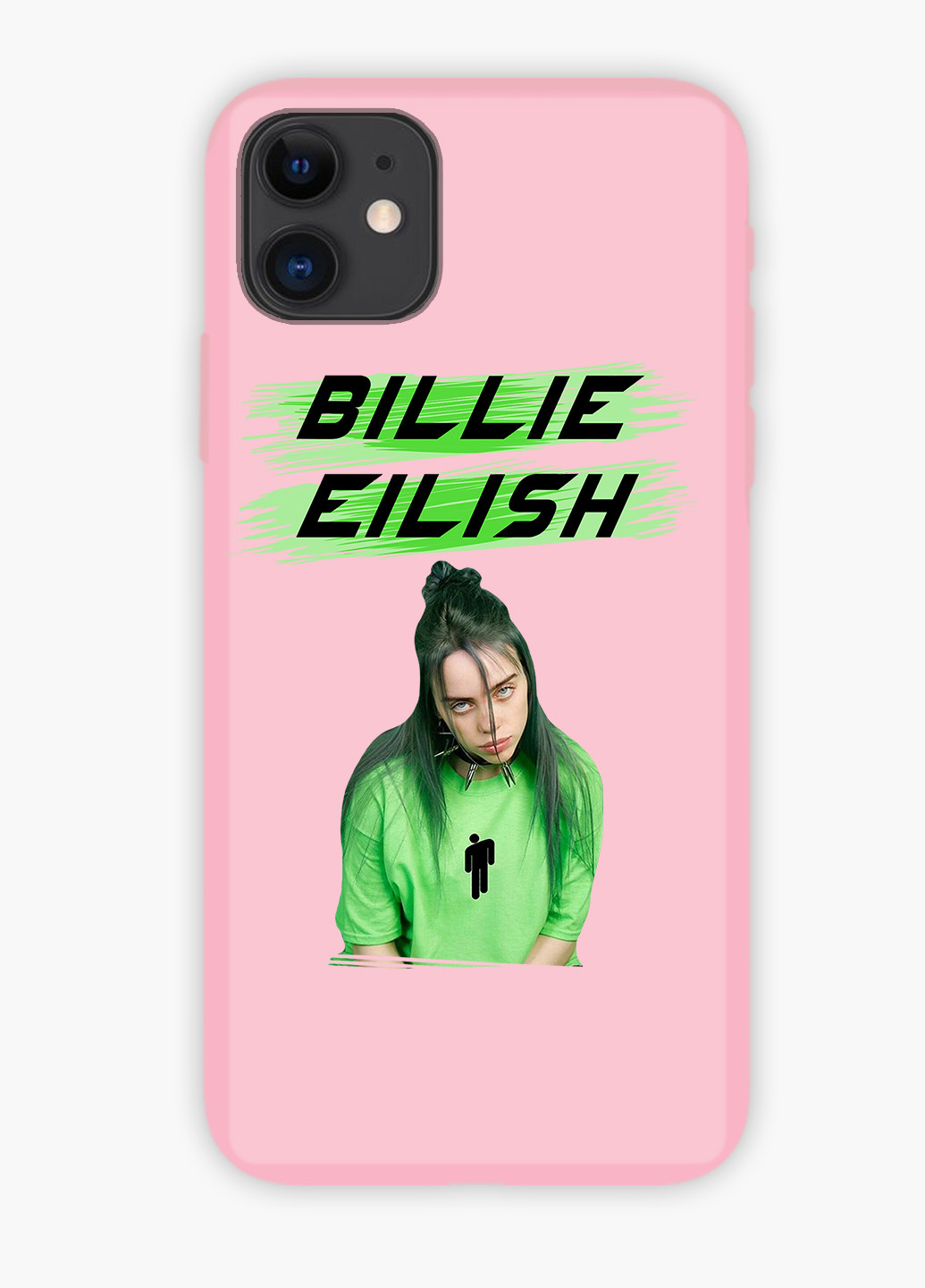 Чехол силиконовый Apple Iphone Xs Билли Айлиш (Billie Eilish) Белый (8938-1207) MobiPrint (219356258)