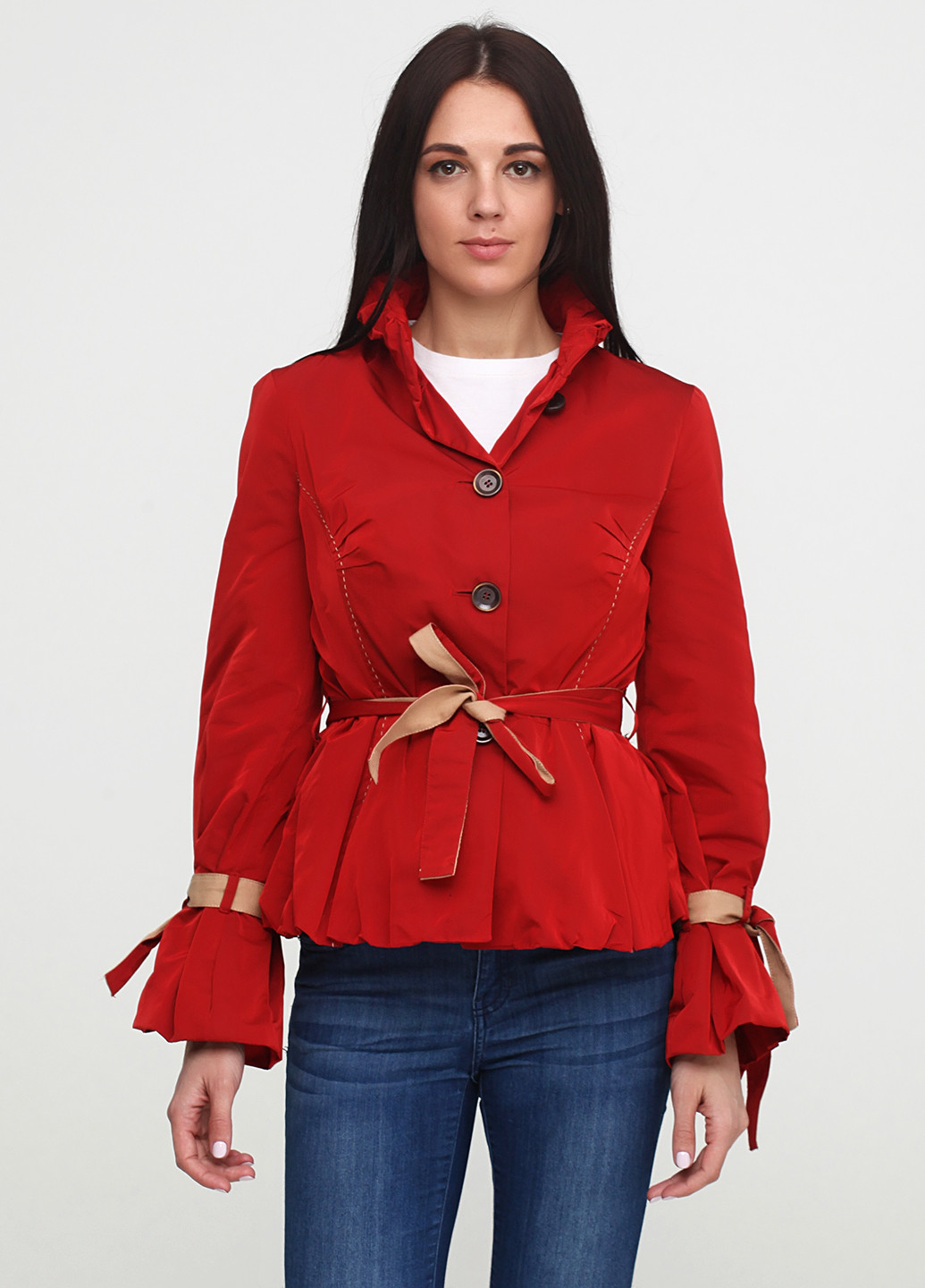 Красная демисезонная куртка Roberta Scarpa