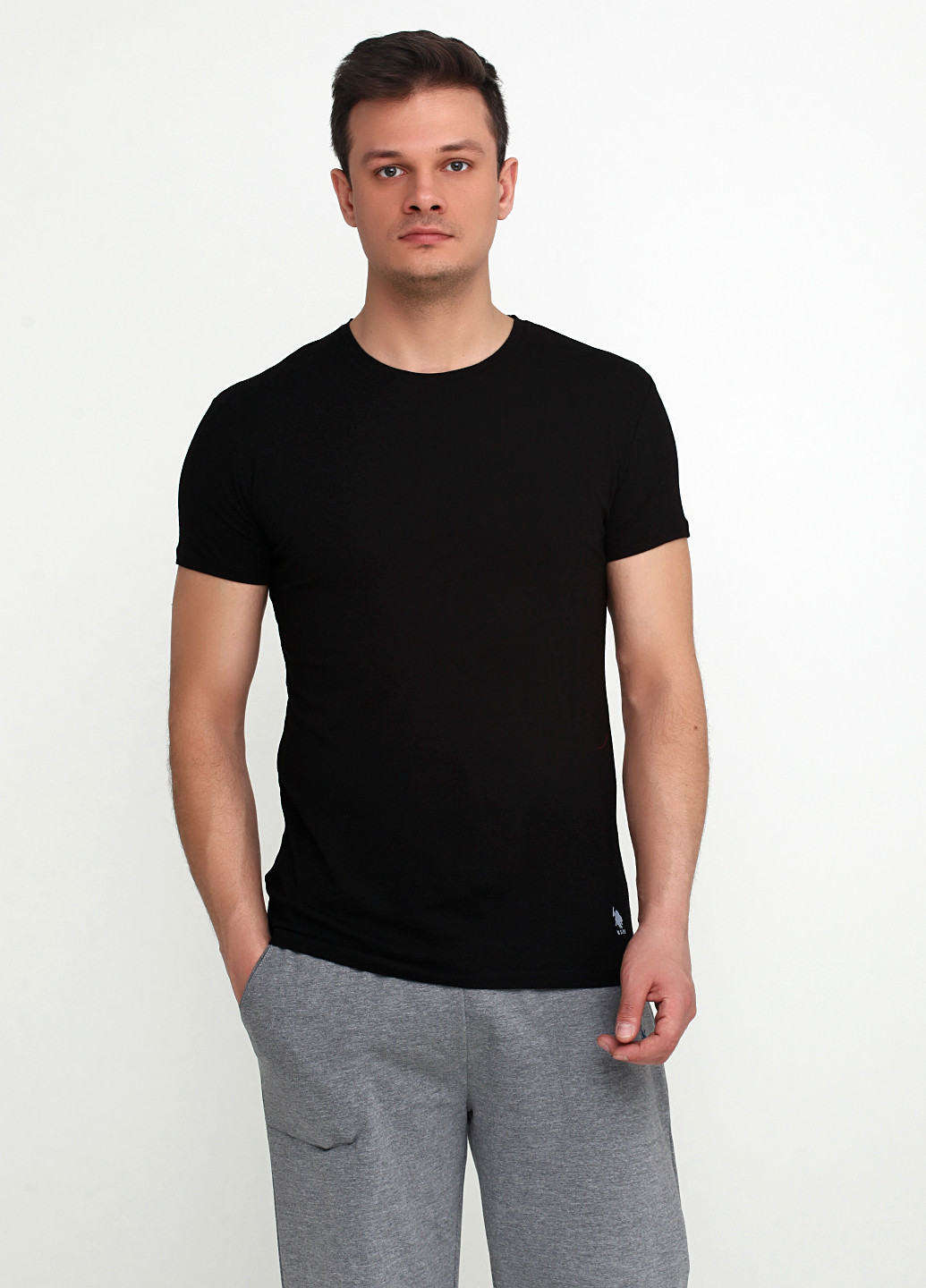 Черная футболка (2 шт.) U.S. Polo Assn.