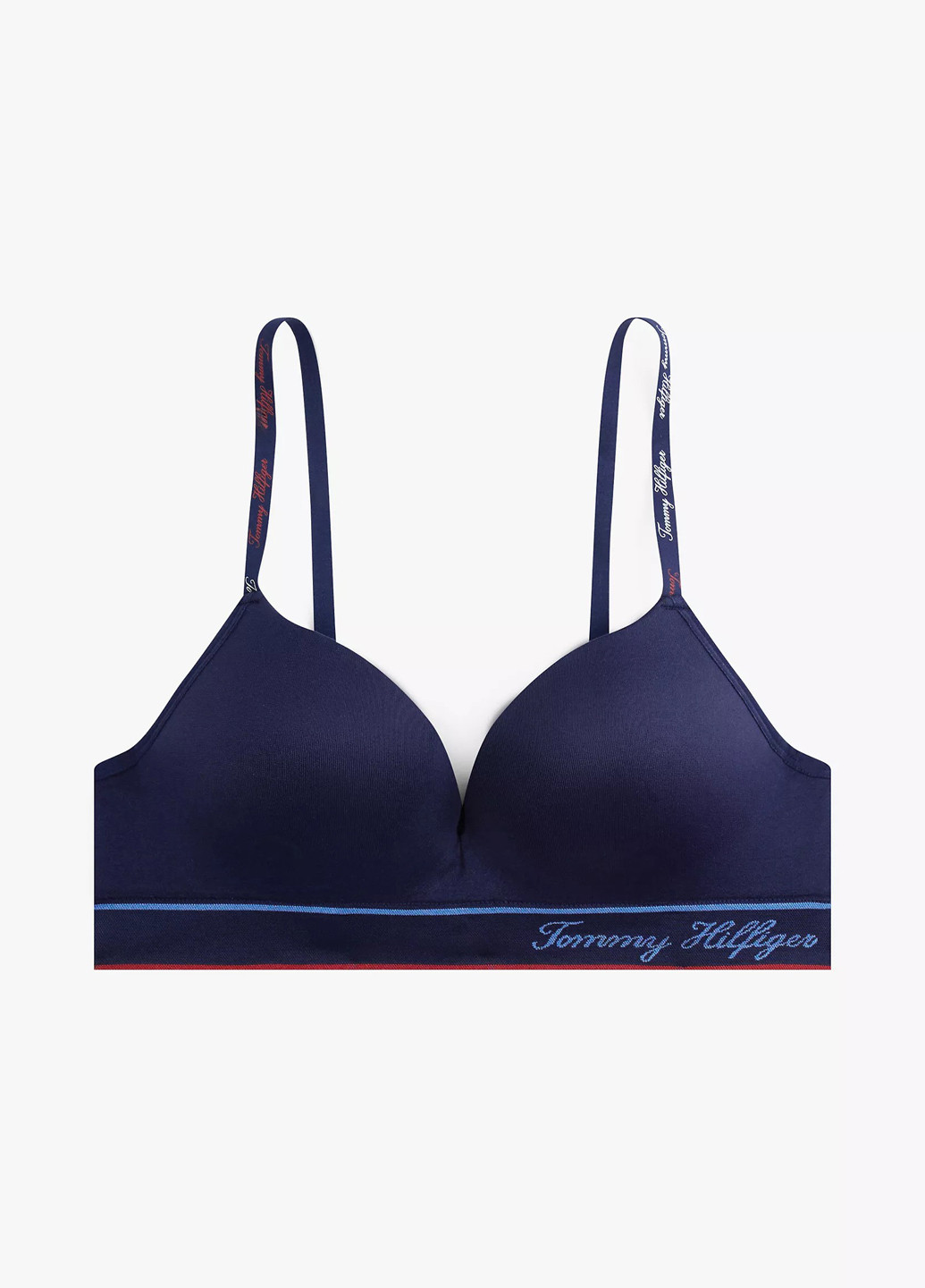 Синий бюстгальтер Tommy Hilfiger без косточек нейлон