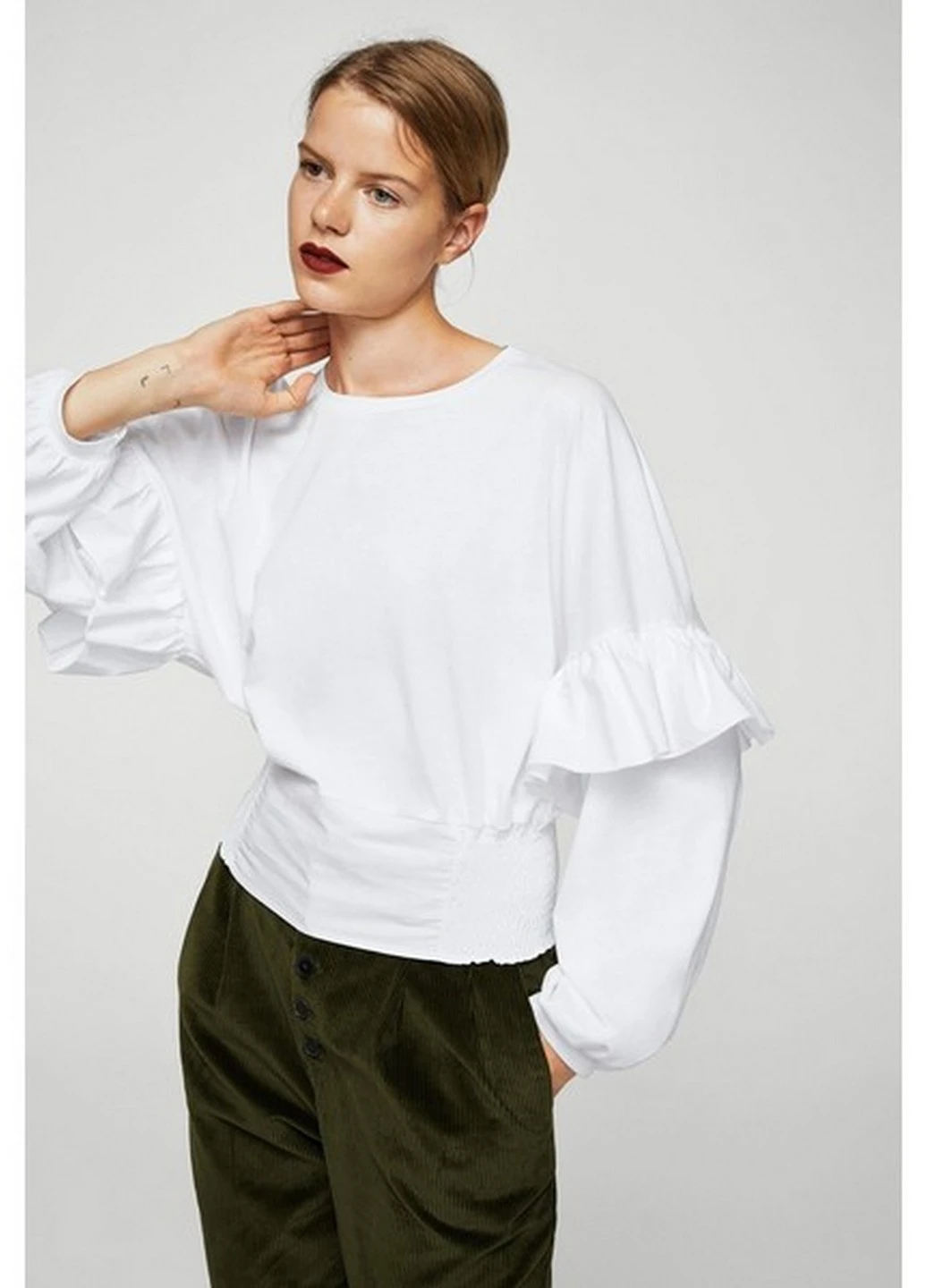 Біла блуза Mango