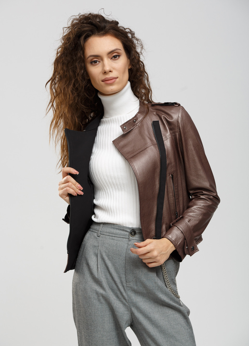 Коричнева демісезонна куртка коричневий демісезон повсякденний NEBRASKA