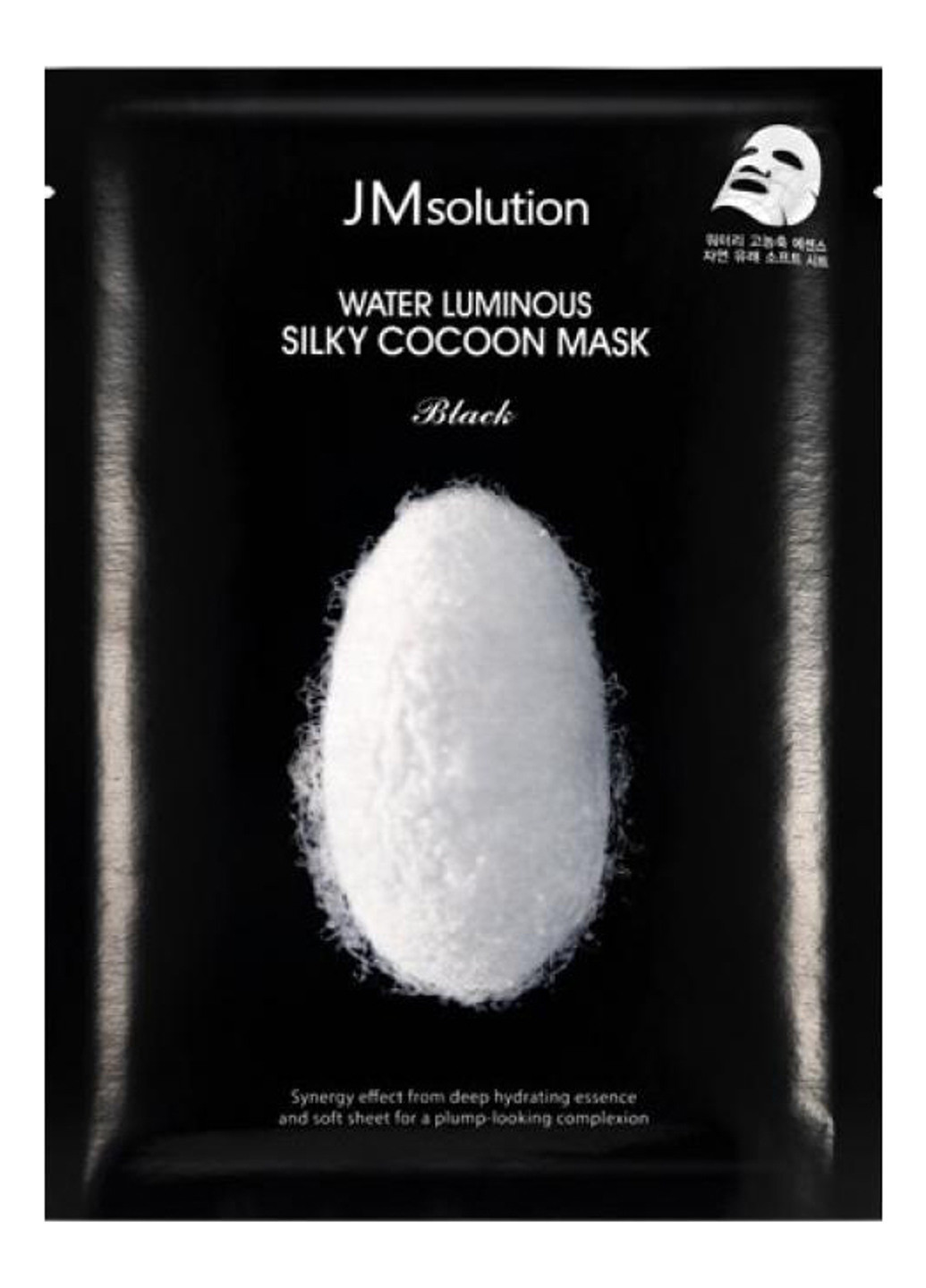 Тканевая маска с протеинами шелка Water Luminous Silky Cocoon Mask Black (1 шт.) JMsolution (202416089)