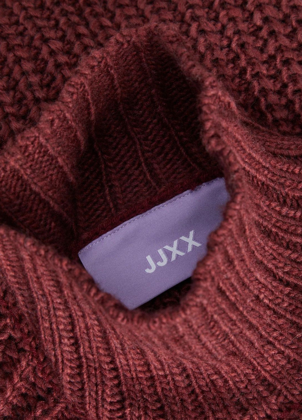 Бордовый демисезонный свитер JJXX