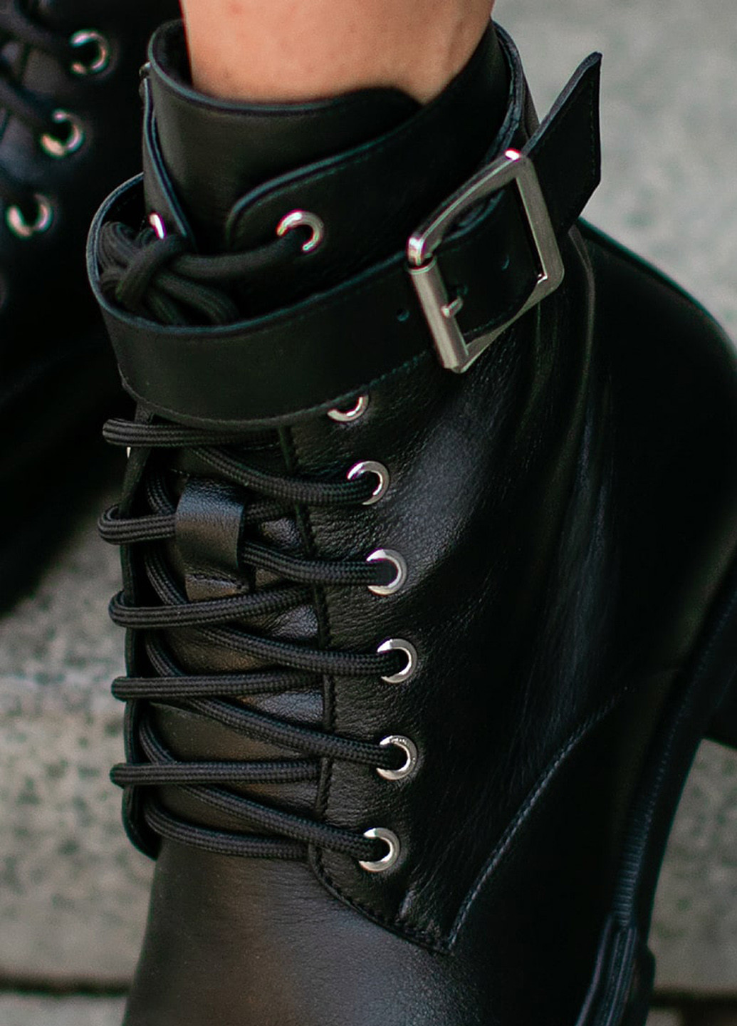 Чорні черевики в стилі мілітарі SL.IRA (195769475)