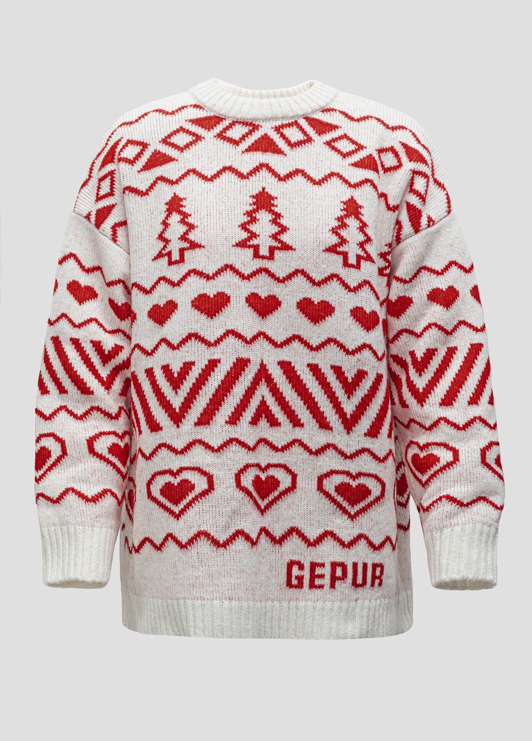 Молочний зимовий светр Gepur