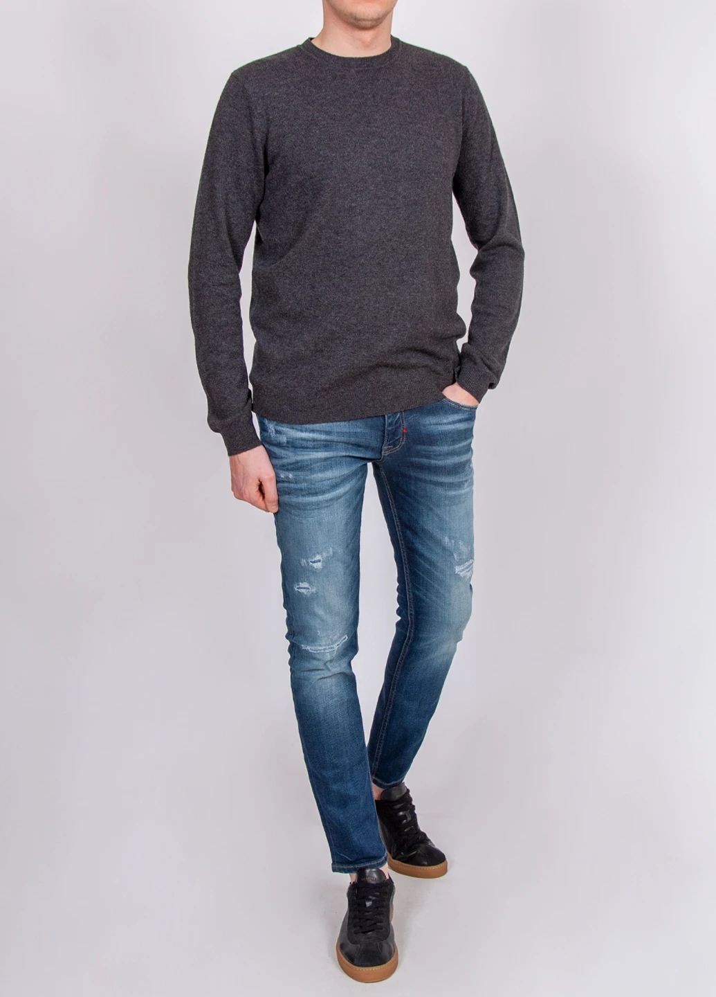 Серый зимний джемпер Antony Morato