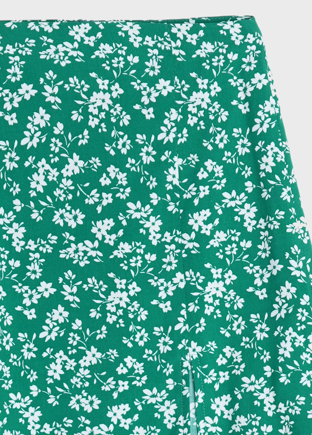 Спідниця міні з розрізом KASTA design а-силует квіткова зелена кежуал віскоза
