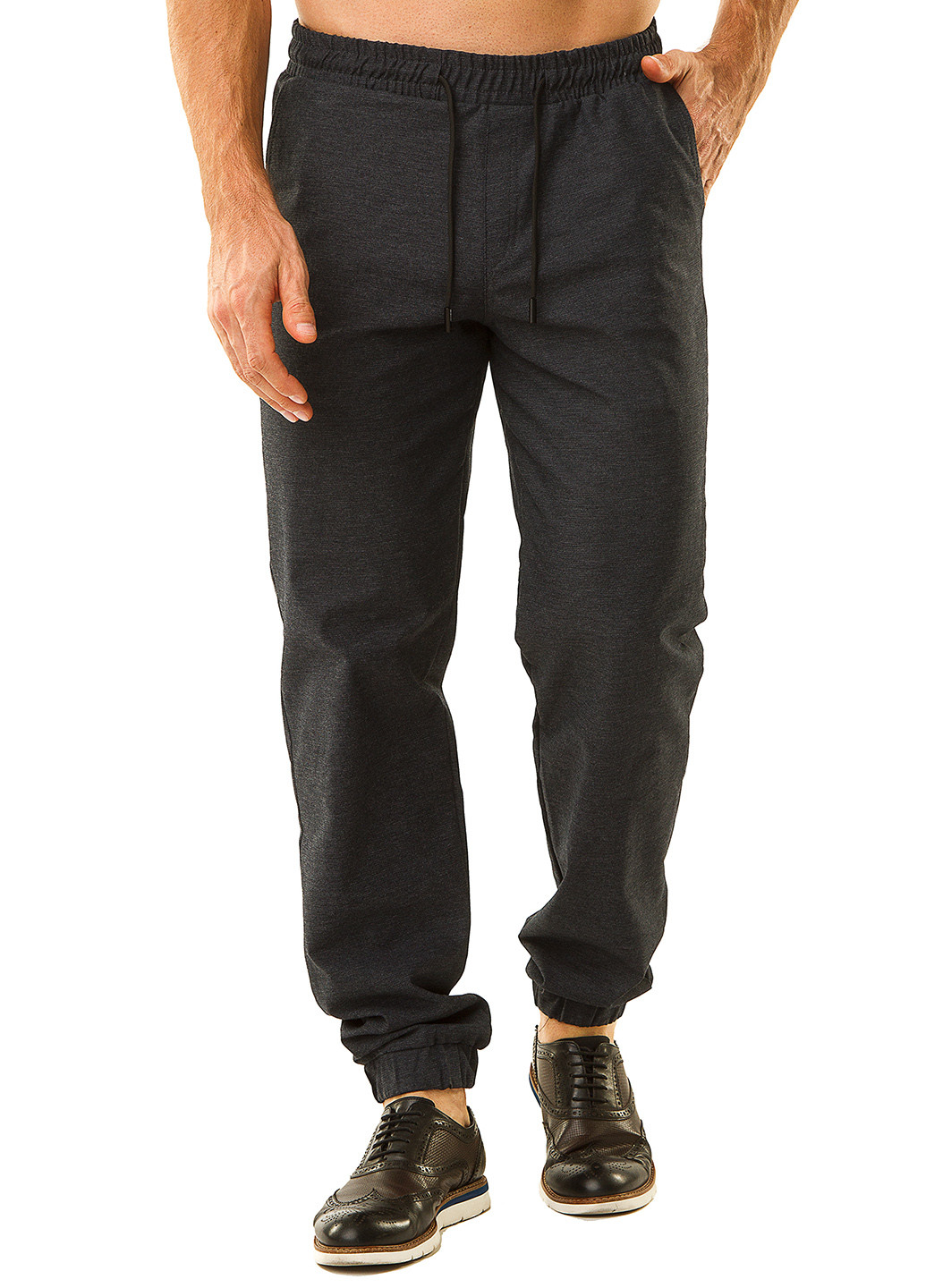 Темно-серые кэжуал демисезонные джоггеры брюки Demma