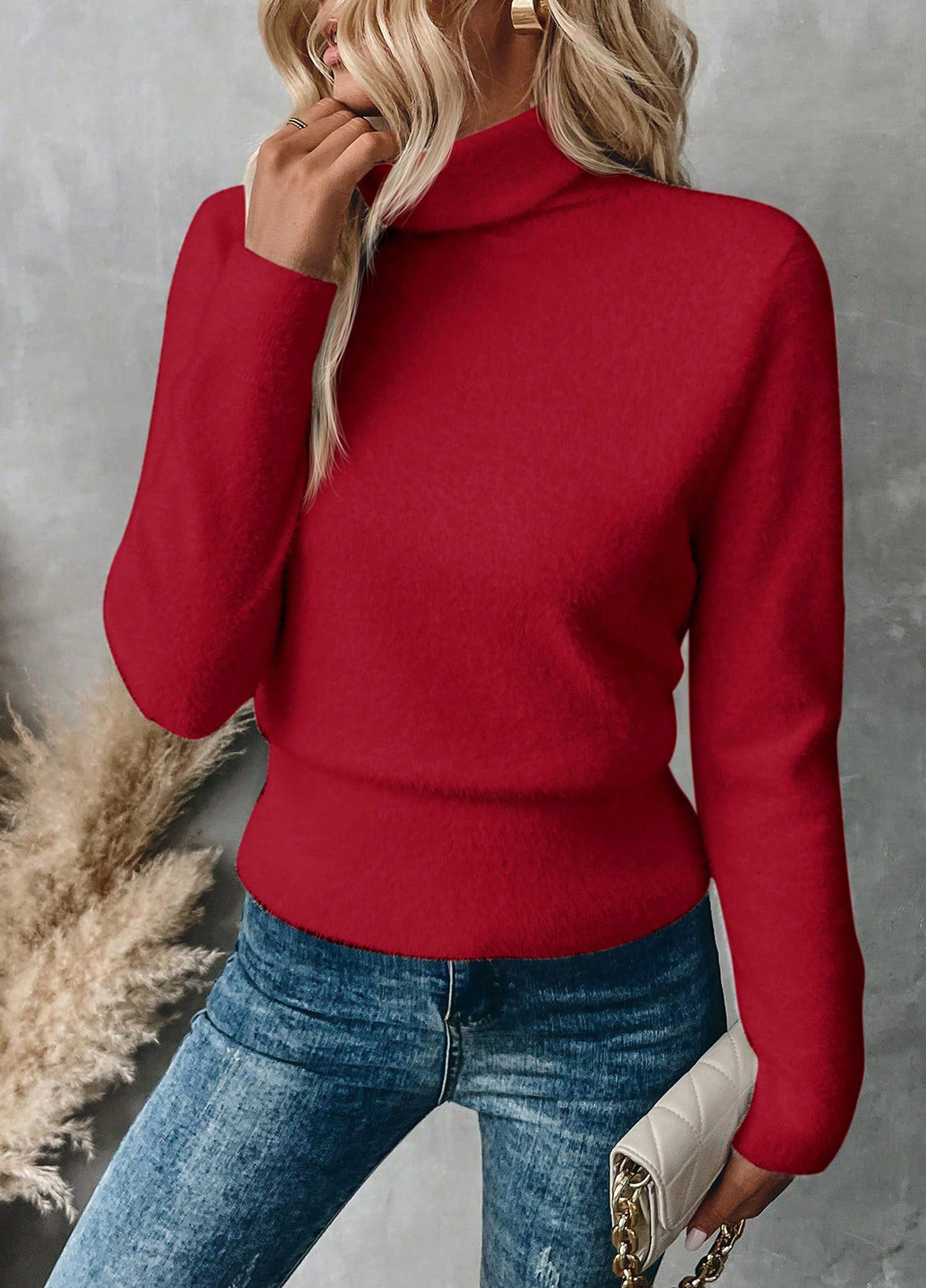 Темно-вишневый демисезонный джемпер джемпер SHEIN