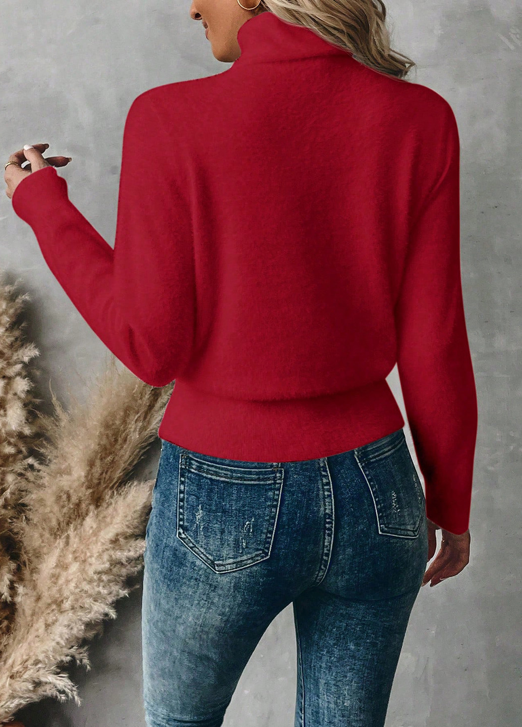 Темно-вишневый демисезонный джемпер джемпер SHEIN