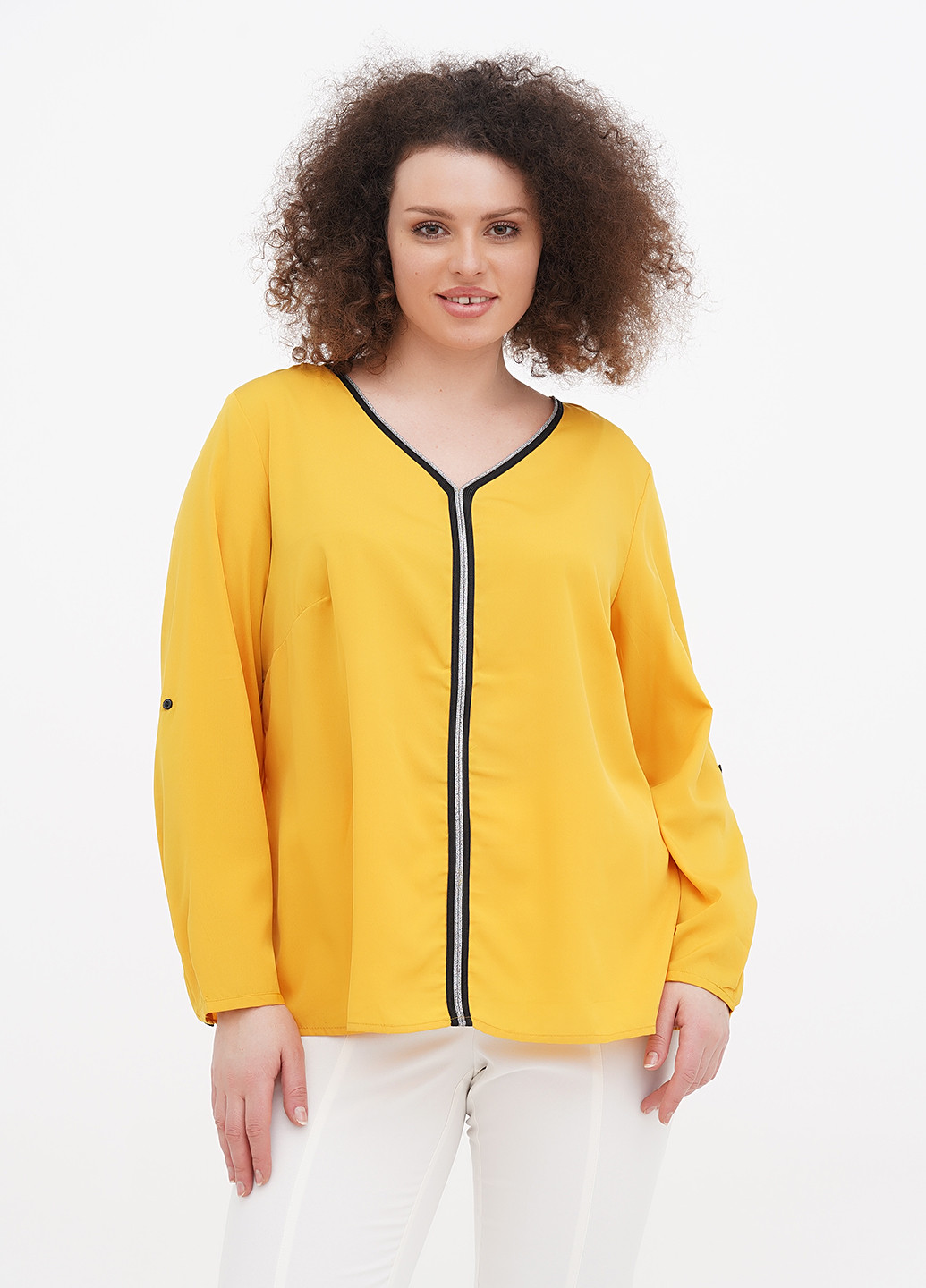 Желтая демисезонная блуза Minus
