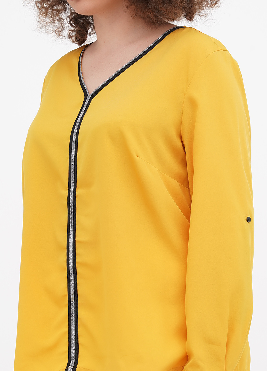 Желтая демисезонная блуза Minus