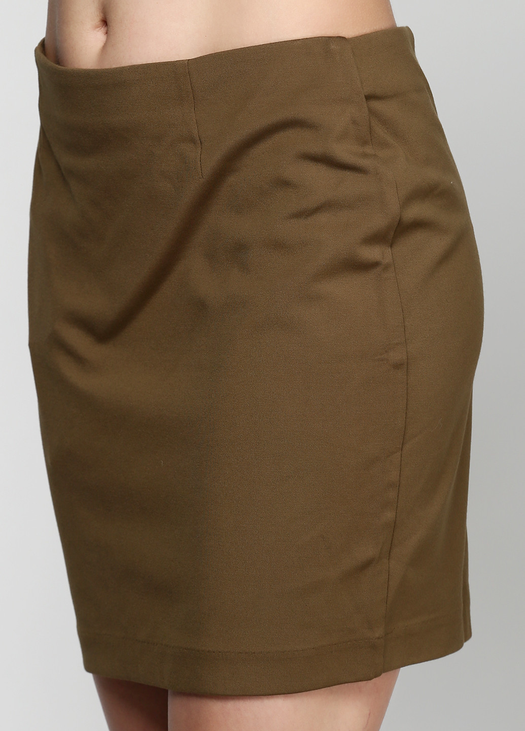 Оливковая (хаки) кэжуал однотонная юбка Silvian Heach мини