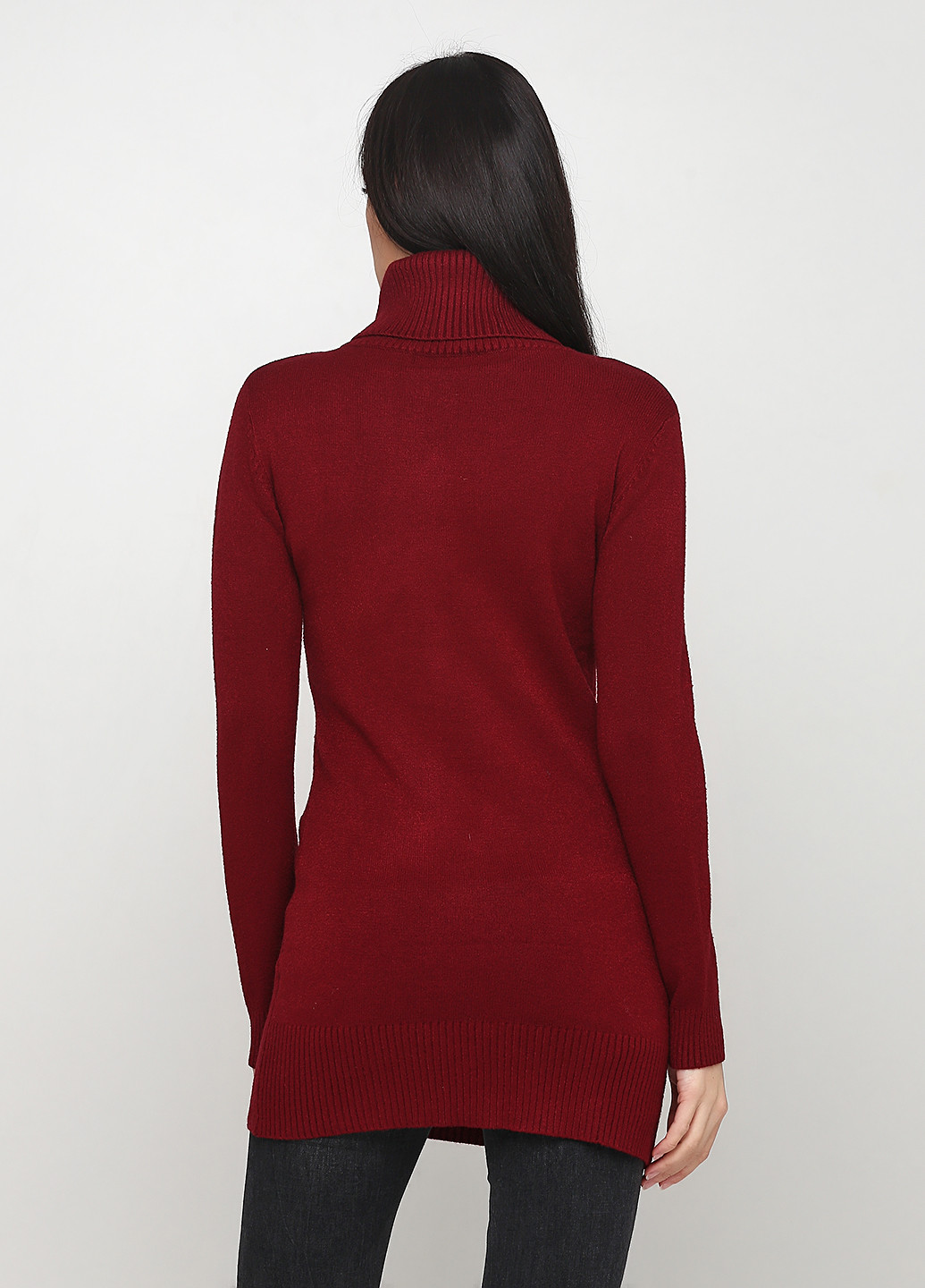 Бордовый демисезонный свитер Made in Italy