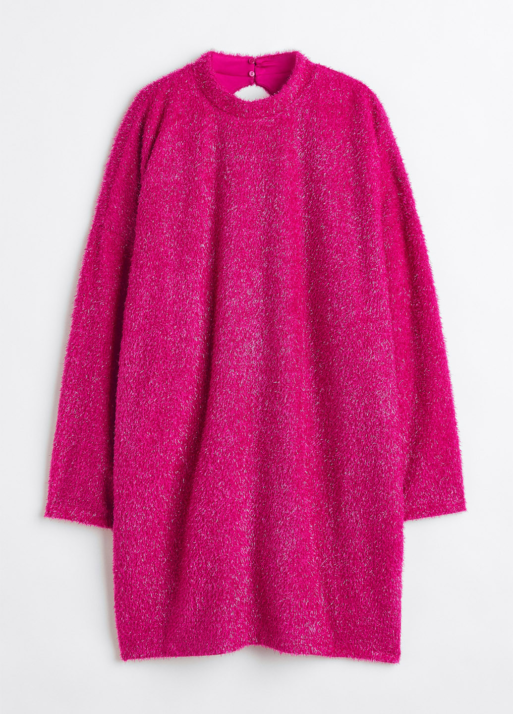 Фуксиновое (цвета Фуксия) праздничный, вечернее, кэжуал платье H&M однотонное