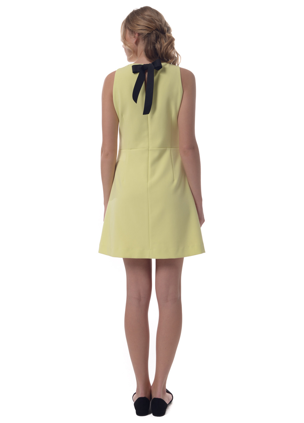 Светло-желтое кэжуал платье Arefeva однотонное