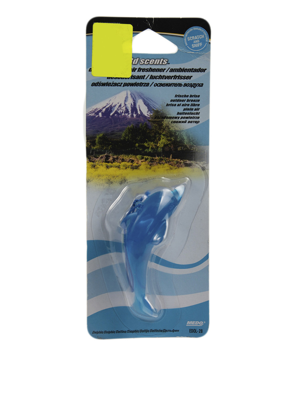 Освіжувач повітря Гірська свіжість, 7,5х2,5 см Medo блакитне