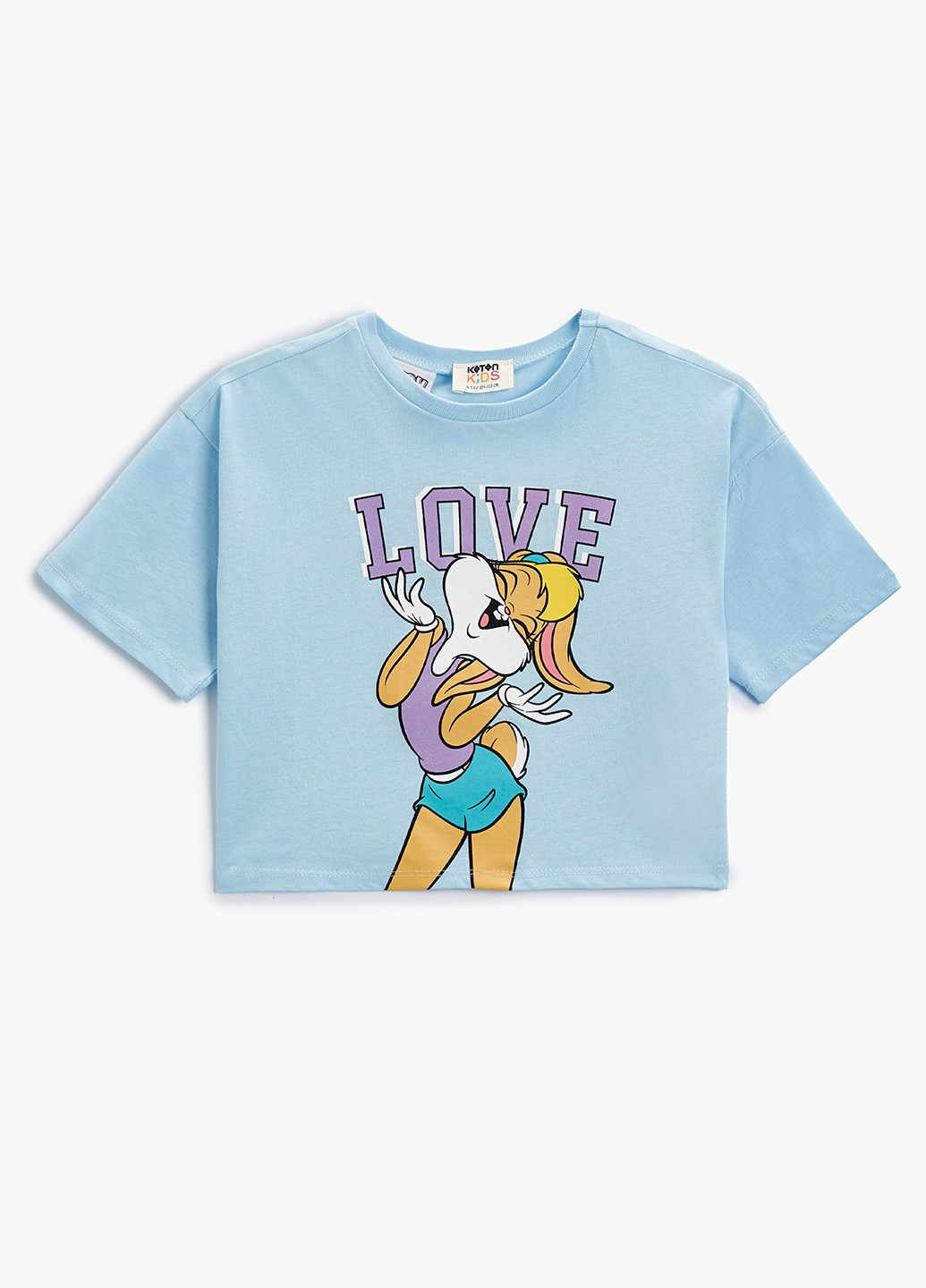 Блакитна літня футболка KOTON