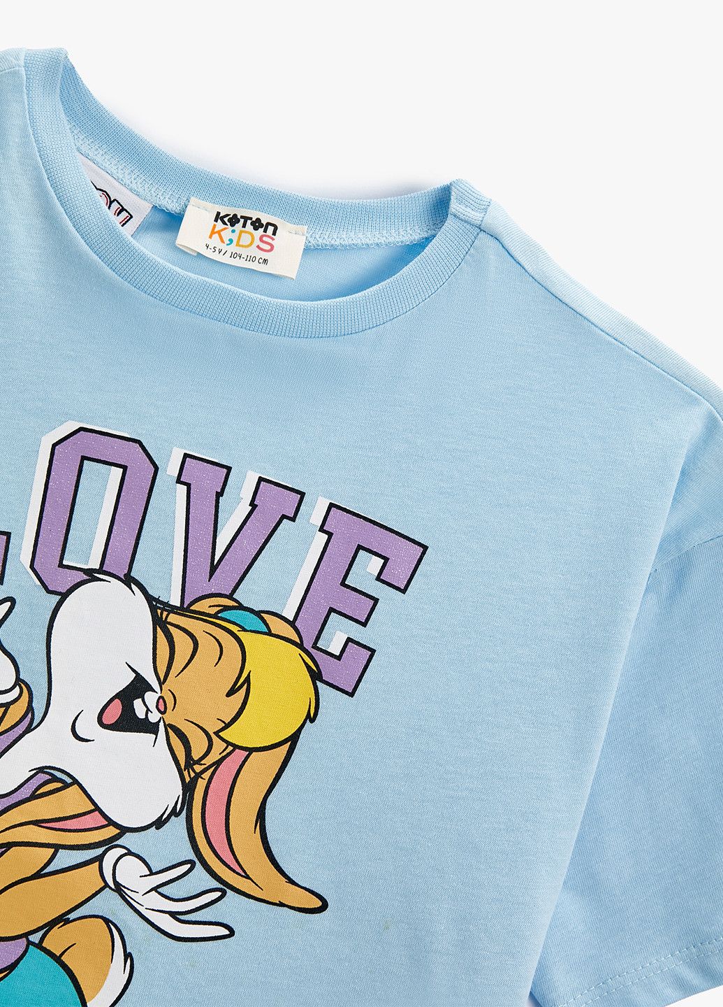 Блакитна літня футболка KOTON