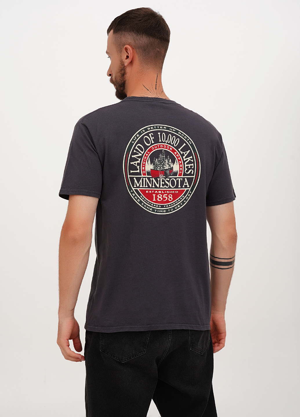 Темно-серая футболка Blue 84