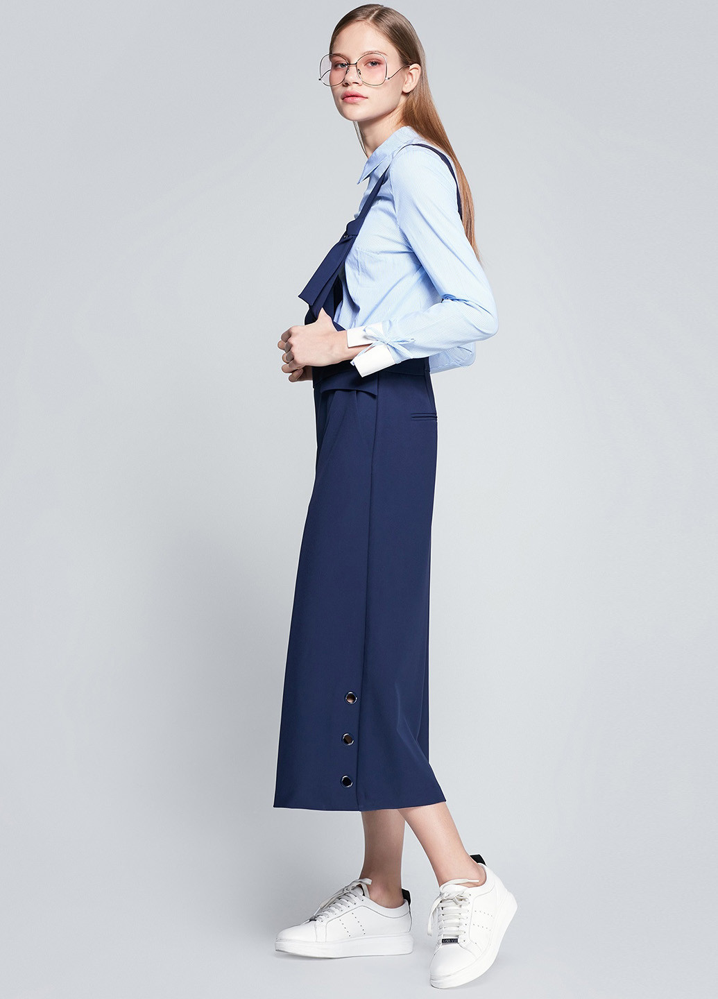 Індиго демісезонний комплект (сорочка, комбінезон) Only