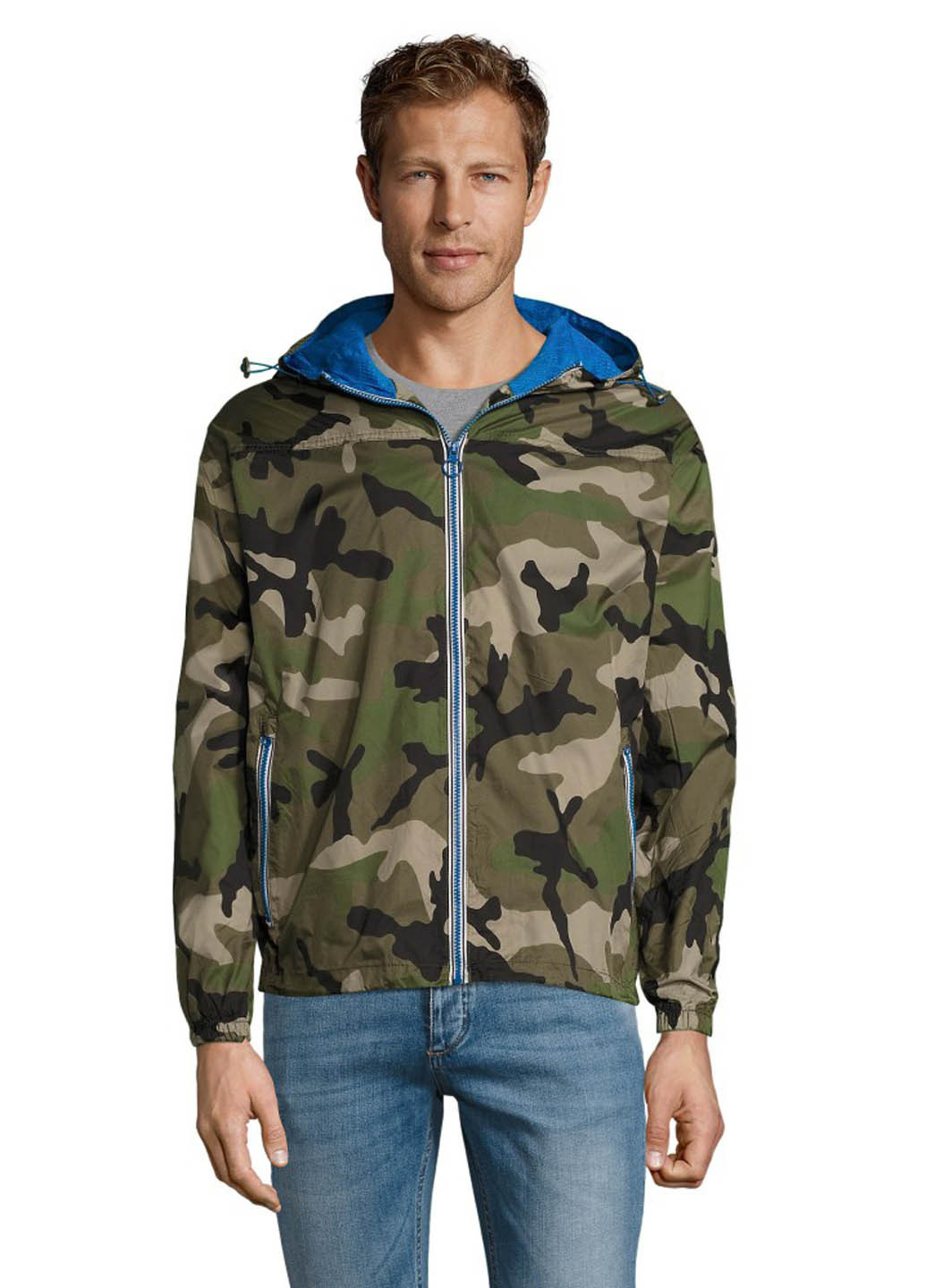 Оливковая (хаки) демисезонная ветровка Sol's